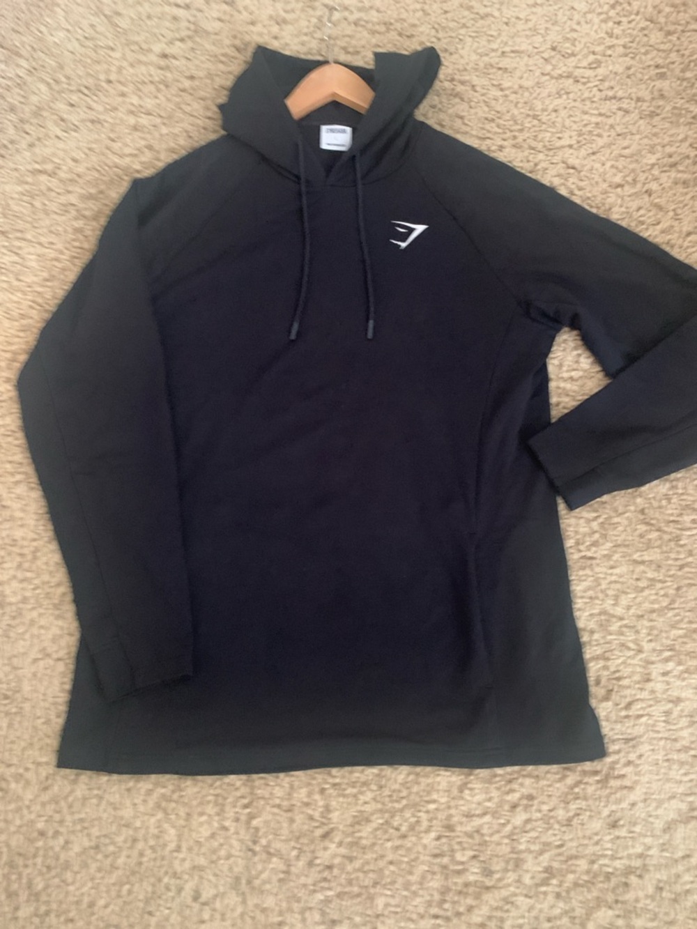 Men’s Black Gymshark Crest Hoodie